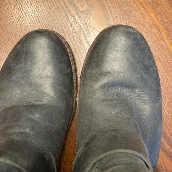 Frye Veronica Short Engineer Biker Mid Calf Boot Distressed - Picture 12 of 13